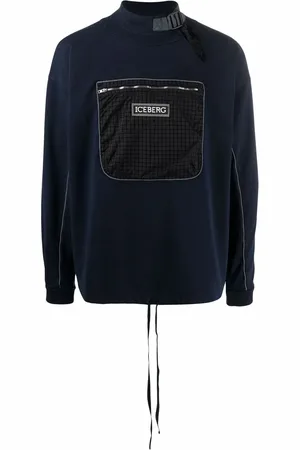 Iceberg Sweatshirt med halvpolokrage