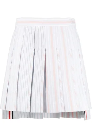 Thom Browne Plisserad randig minikjol