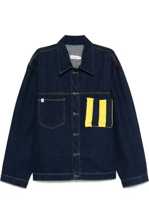 Charles Jeffrey Loverboy Jeansjacka med stickat märke