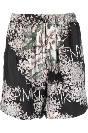 AMIRI Blommiga sidenshorts