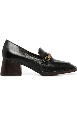 Tory Burch Perrine läderloafers med klack