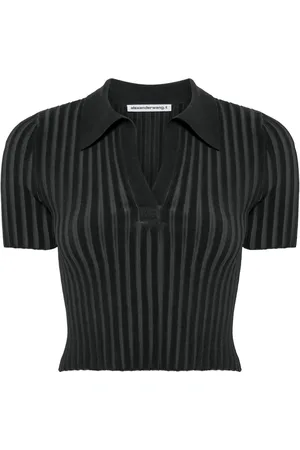 Alexander Wang Pullover ribbstickad topp