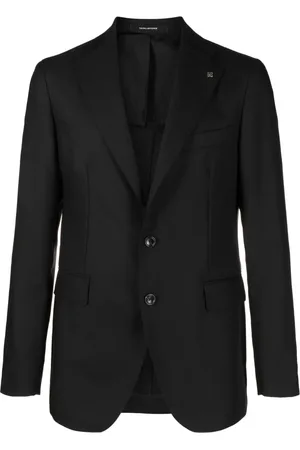 TAGLIATORE Enkelknäppt blazer med logotypplakett