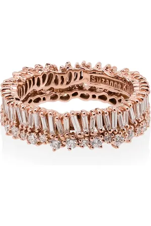 Suzanne Kalan Short Stack diamantring i 18K roséguld
