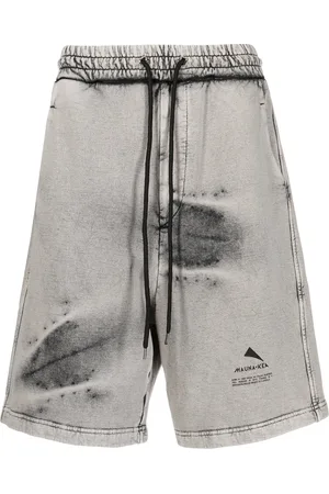 MAUNA KEA Stentvättade shorts med logotyp