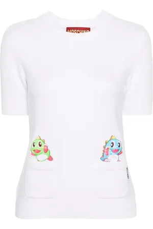 Moschino Kortärmad topp med logotyp