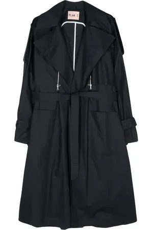 Plan C Trenchcoat med avtagbar ärm
