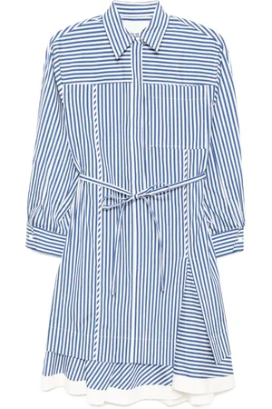 3.1 Phillip Lim Randig skjorta med kaskadärm