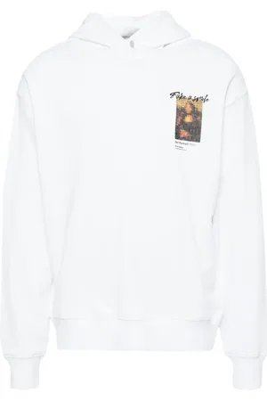 Musium Div. Hoodie med grafiskt tryck