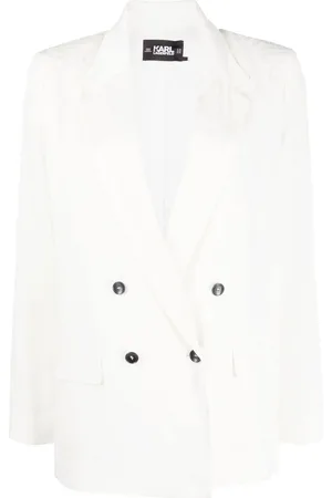 Karl Lagerfeld Dubbelknäppt blazer med logotyp