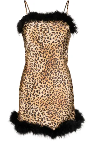 Gilda & Pearl Leopardmönstrad slipklänning