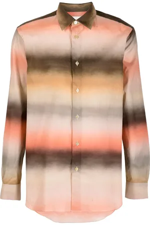 Paul Smith Randig skjorta med ombréfärgad effekt