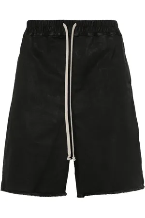 Rick Owens Long Boxers vaxade jeansshorts
