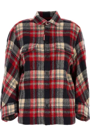 Dsquared2 Dean flanellskjorta med brodyr