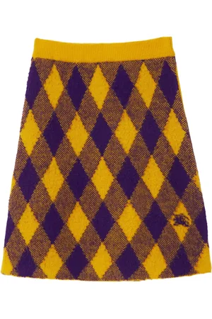 Burberry Argyle rutig stickad kjol