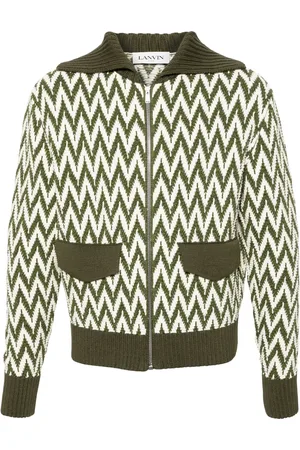 Lanvin Fiskbensmönstrad kofta