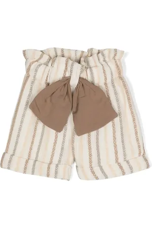LA STUPENDERIA Asymmetriska shorts med brodyr