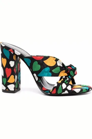 Saint Laurent Hjärtmönstrade slip