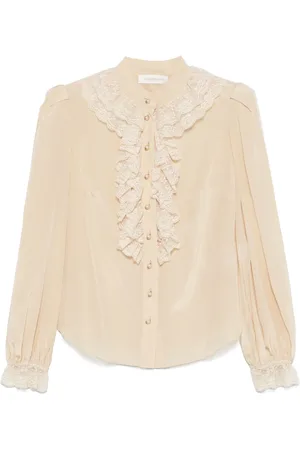 ZIMMERMANN Blus med volangkant