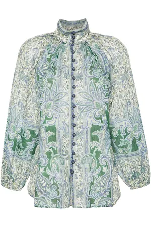 ZIMMERMANN Ottie paisleymönstrad blus