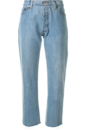 RE/DONE Stove Pipe croppade jeans