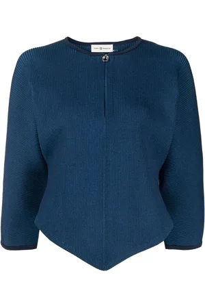 Tory Burch Kortärmad kofta med dragkedja