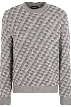 Giorgio Armani Tröja i geometrisk jacquard