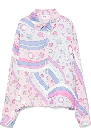 PUCCI Junior Skjorta med abstrakt tryck