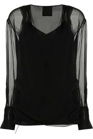 Givenchy Långärmad omlottblus