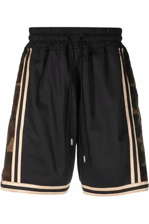 JUST DON Shorts med kamouflagemönstrad detalj