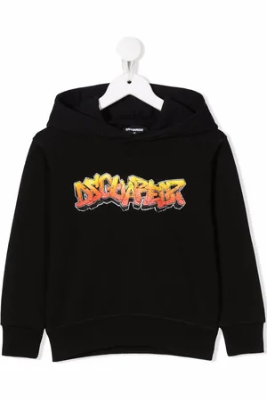 Dsquared2 Hoodie med graffititryck