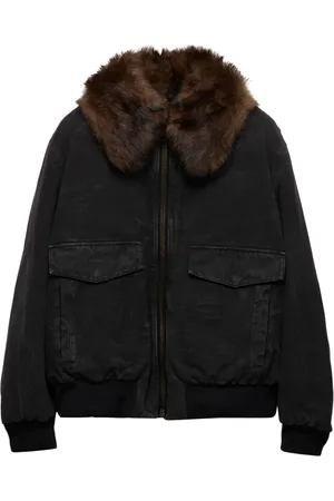 Prada Jacka med fårskinnskrage