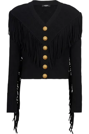 Balmain Kofta med fransar