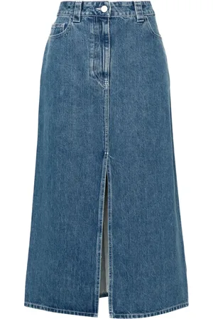 SUNNEI Jeanskjol med logotypmärke