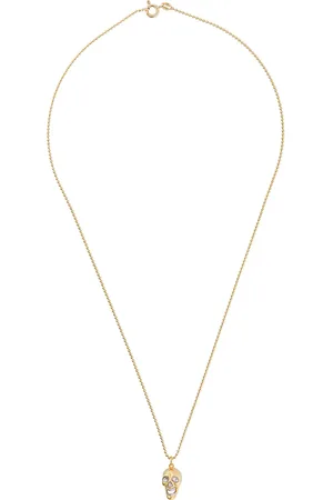 TRUE ROCKS Halsband med tvåfärgat dödskallehänge