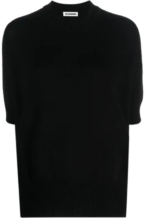 Jil Sander Ribbstickad kashmirtopp