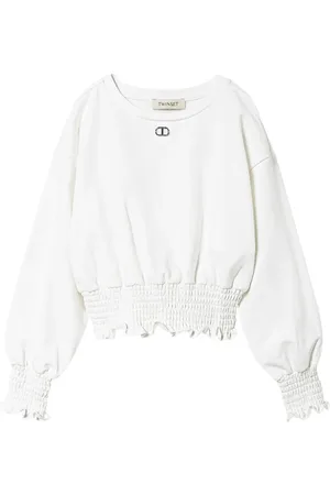Twin-Set Sweatshirt med rundad hals