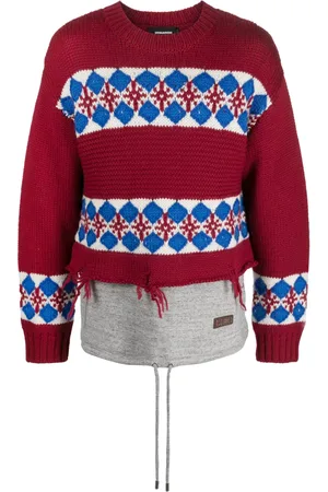 Dsquared2 Tröja med sliten finish