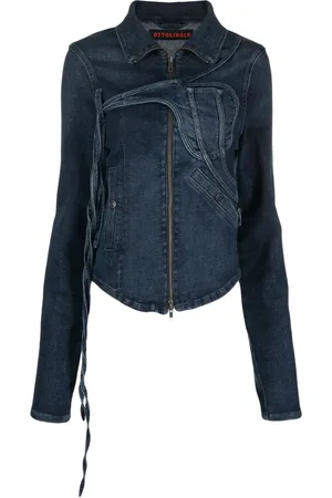 OTTOLINGER Jeansjacka med logotypapplikation