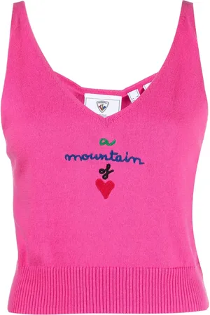 Rossignol Stickad croptop med broderad logotyp