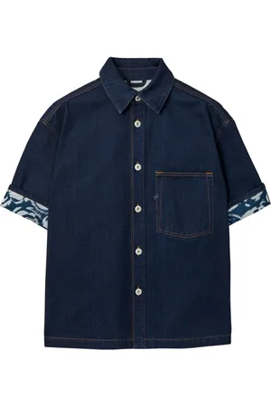 Burberry Jeansskjorta med logotypmärke