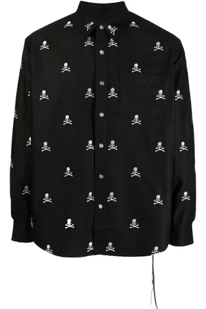 MASTERMIND Skjorta med broderad dödskalle