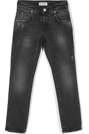 Paolo Pecora Slitna jeans med logotypmärke