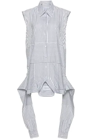 Viktor & Rolf Upside Down randig skjortklänning
