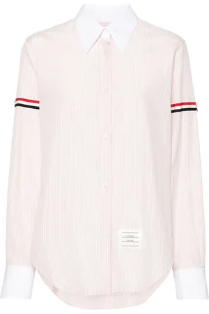 Thom Browne Randig skjorta med kontrasterande kant