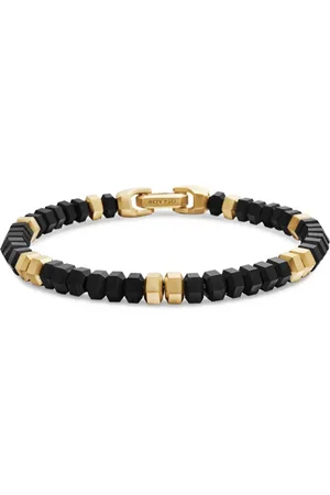 David Yurman Hex Bead armband i 18K gult guld (6 mm)