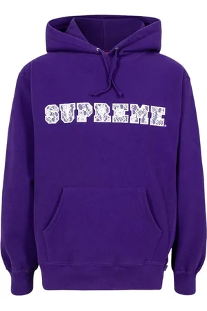 Supreme Hoodie med logotyp och spetsdetalj