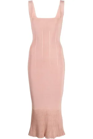 GALVAN Atalanta midiklänning med peplum
