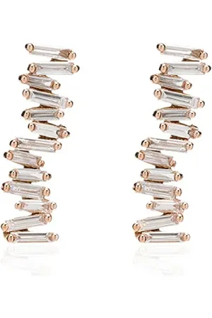 Suzanne Kalan Fireworks diamantörhängen i 18K roséguld