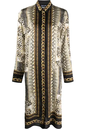 Roberto Cavalli Djurmönstrad klänning